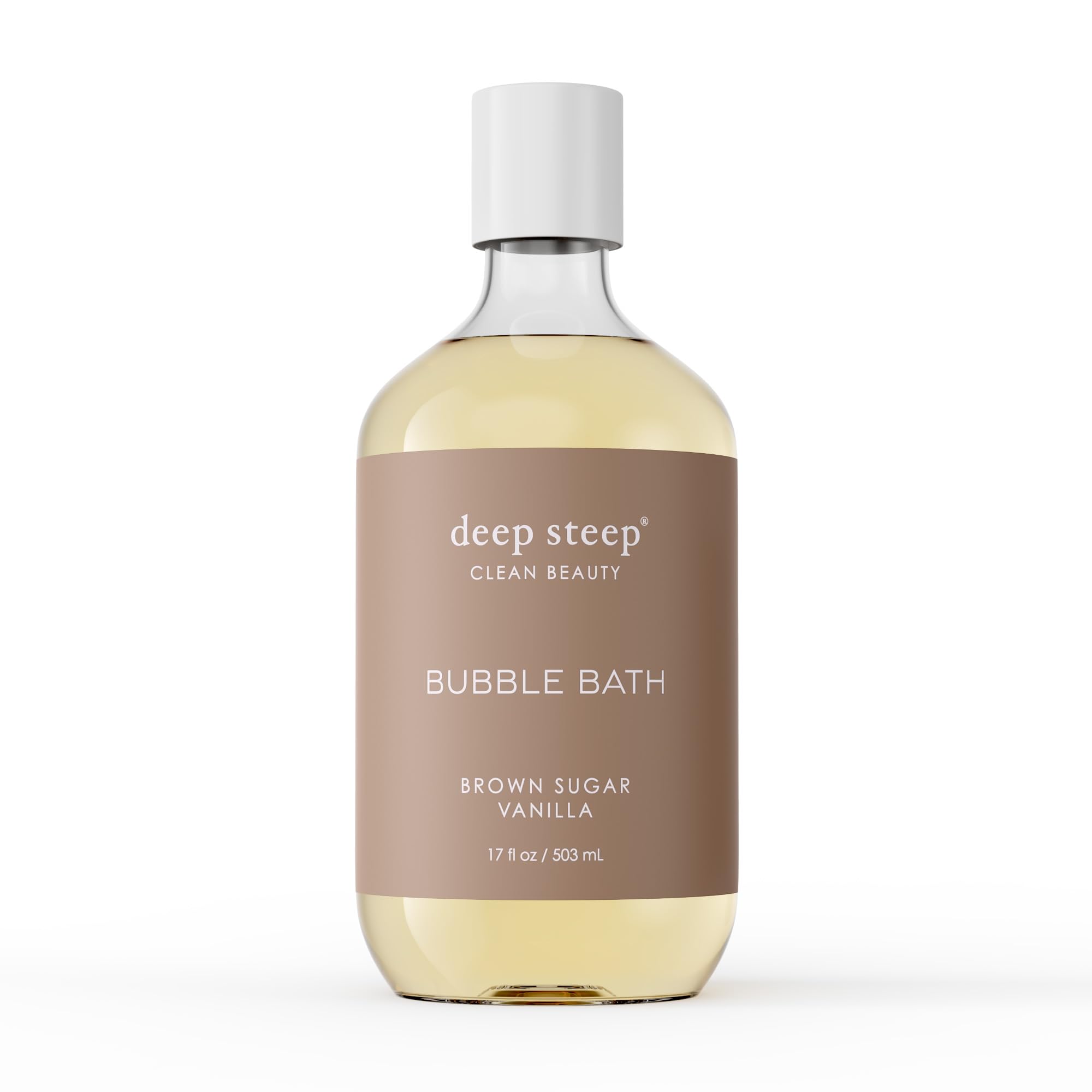 Deep Steep Bain Moussant Brun Sucre Vanille – bouteille prête pour un rituel spa doux