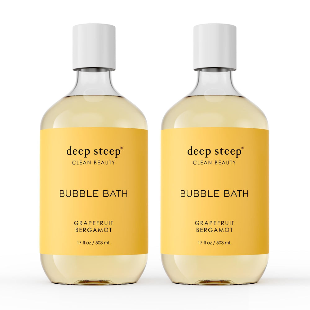 Deep Steep Bain Moussant Grapefruit Bergamot, bouteille: expérience rafraîchissante et parfumée