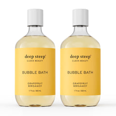 Deep Steep Bain Moussant Grapefruit Bergamot, bouteille: expérience rafraîchissante et parfumée