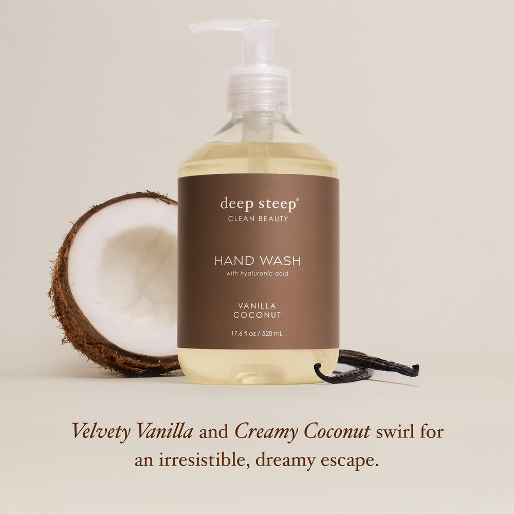 Deep Steep Lavage Mains Huile d’Olive – douceur grâce aux huiles naturelles.