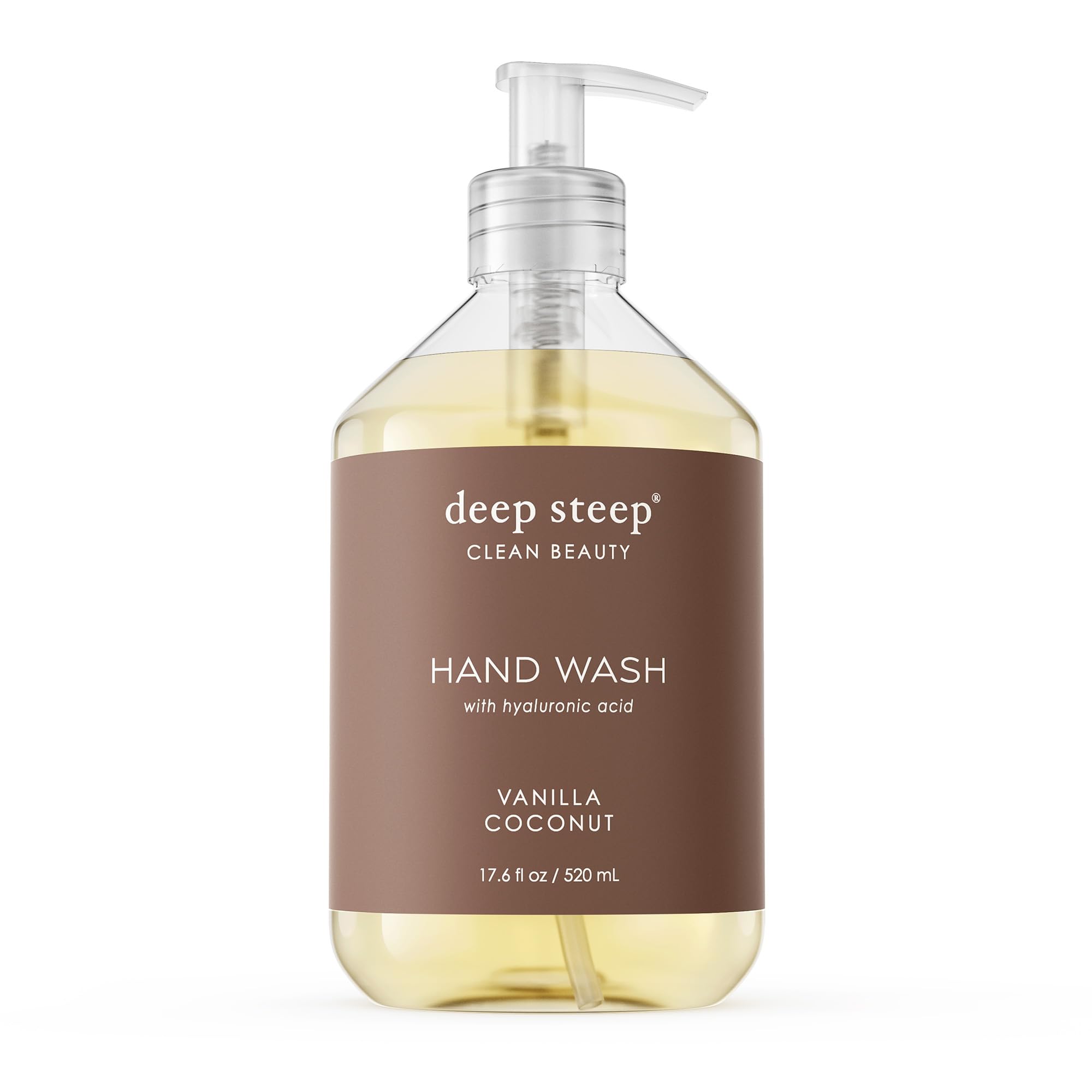  Deep Steep Lavage Mains Vanille Coco – bouteille pratique, lavage quotidien et douceur.