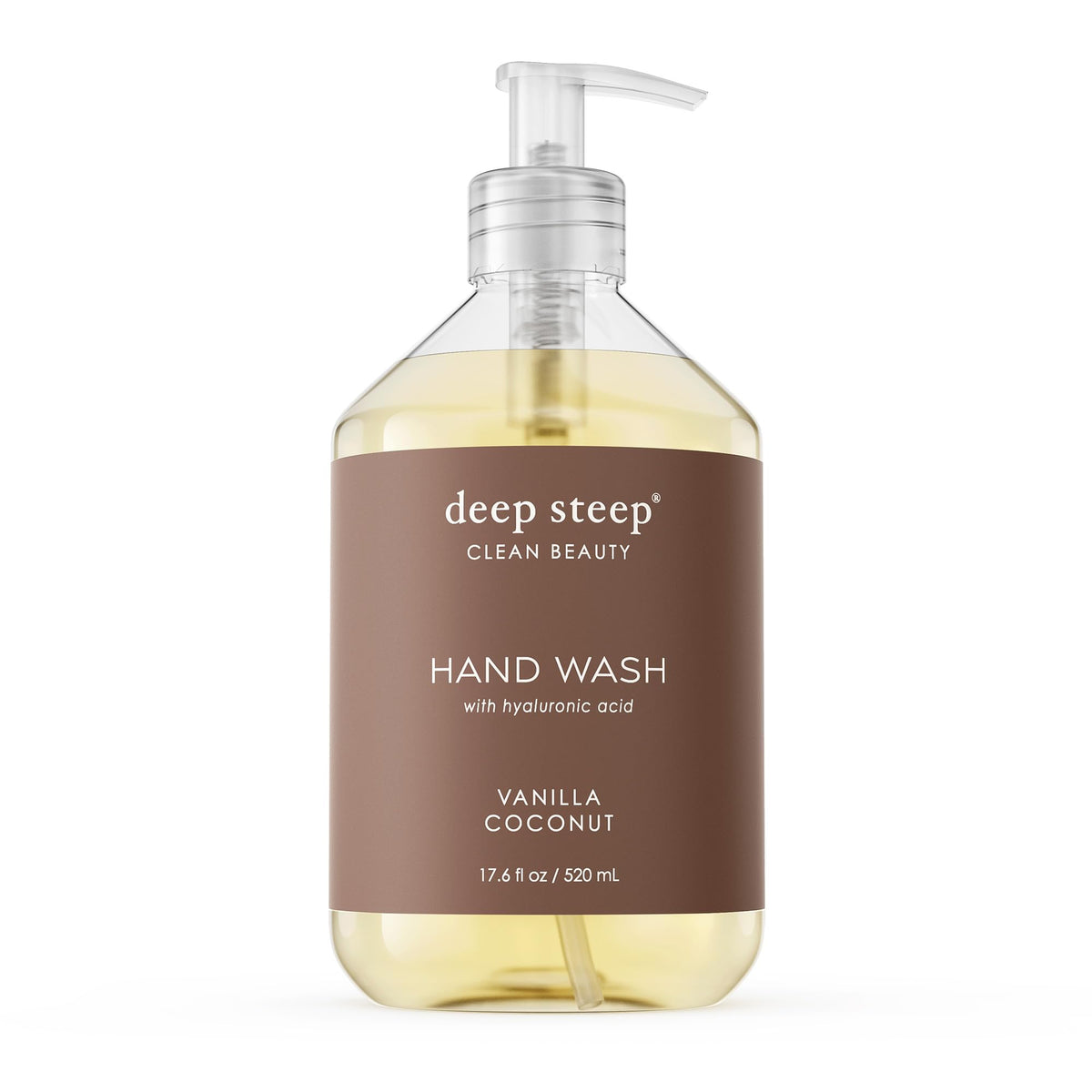  Deep Steep Lavage Mains Vanille Coco – bouteille pratique, lavage quotidien et douceur.