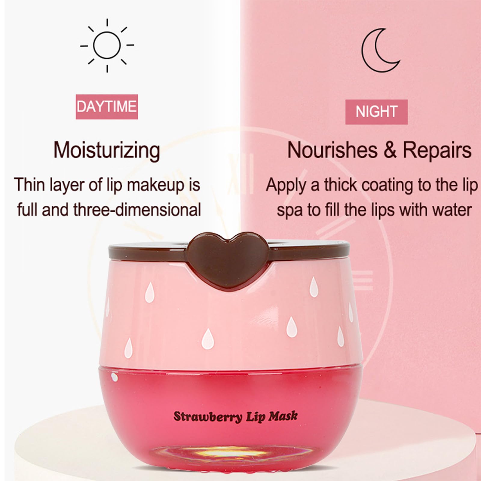 Deepmind baume lèvres design mignon fraise packaging charmant pour cadeaux.
