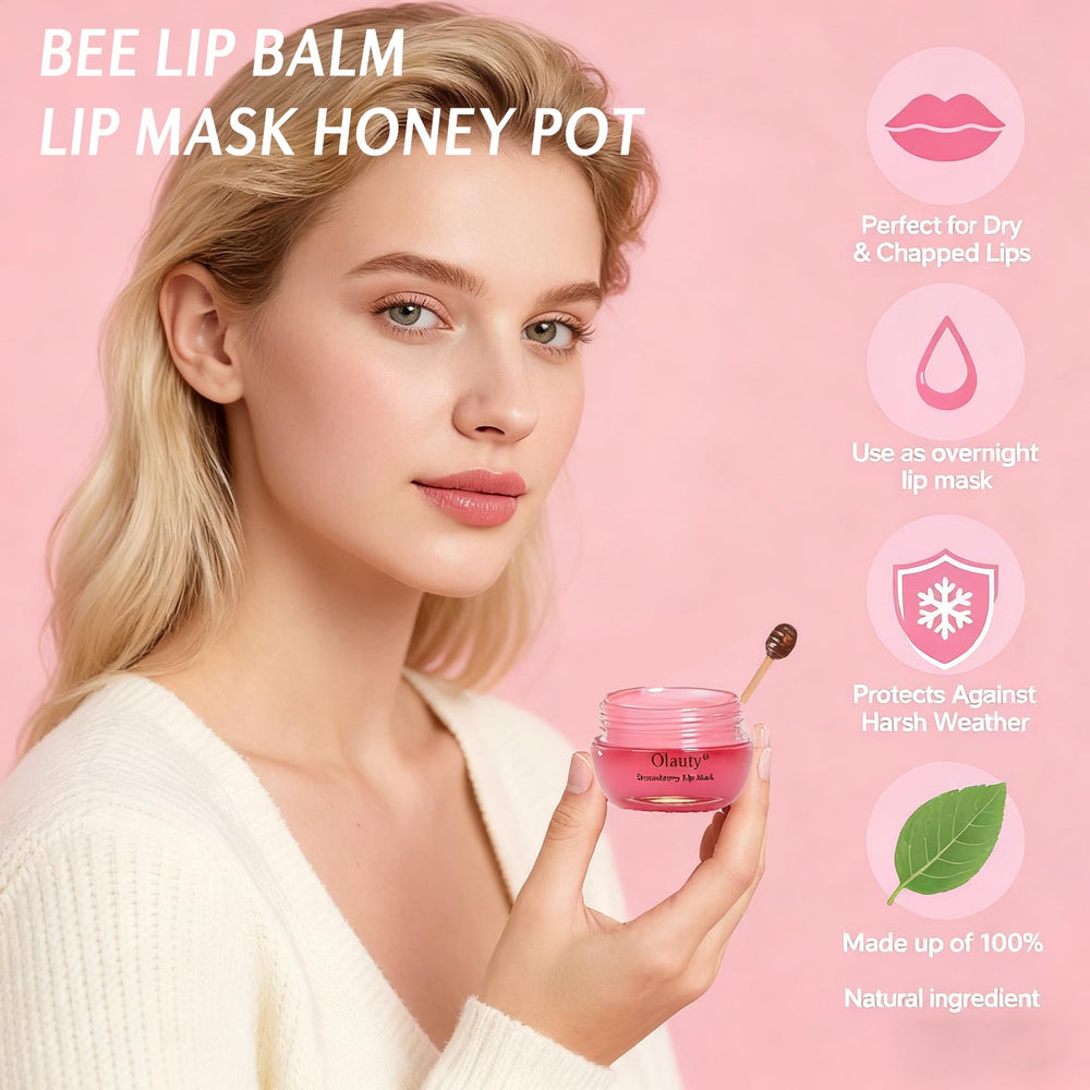 Deepmind propolis and fruit extracts blend on lips for moisture and comfort