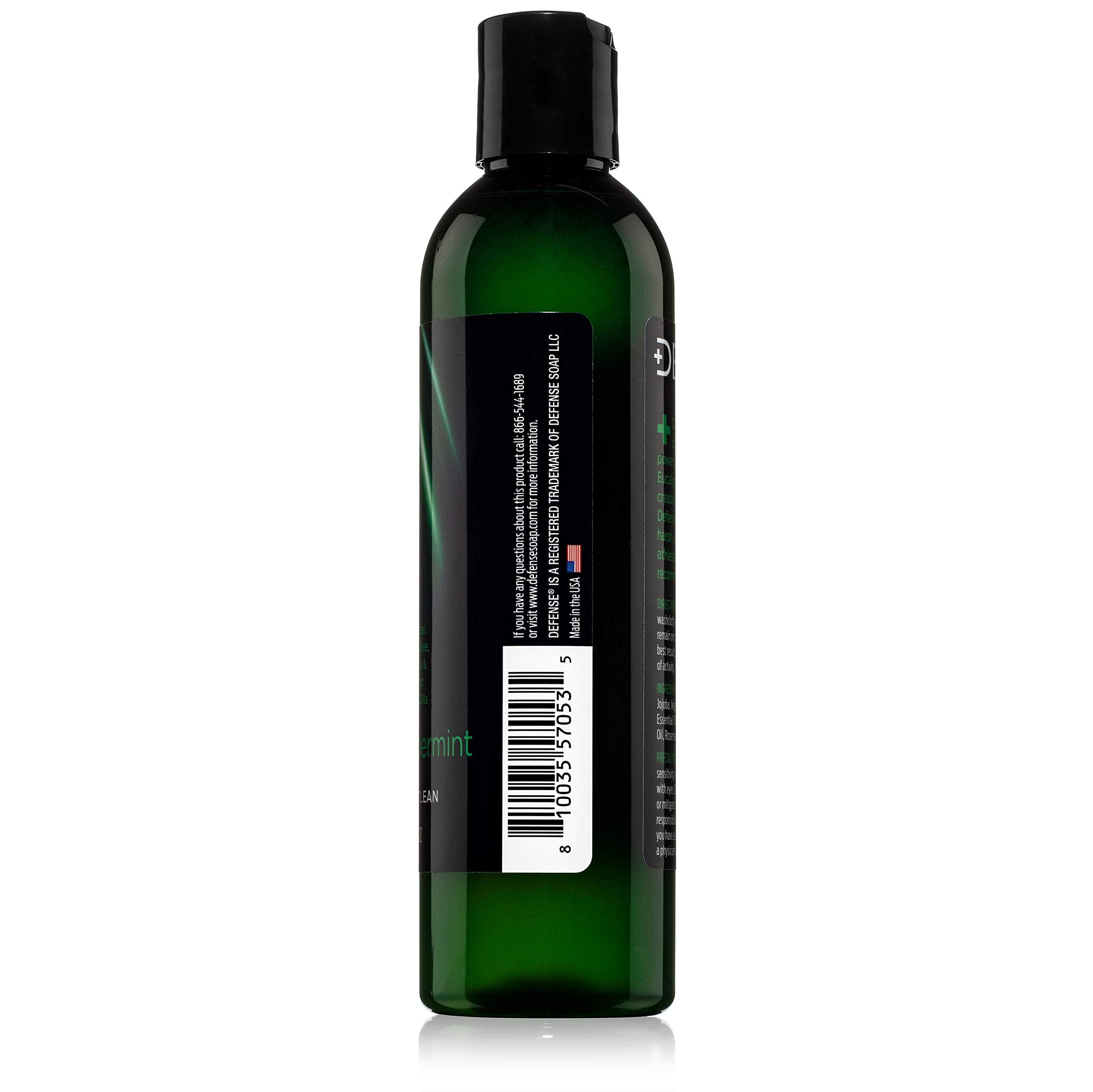 Defense Soap gel douche menthe-poivrée et arbre à thé, expérience spa à domicile.