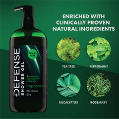 Defense Soap: mousse douce menthe-arbre-a-the, nettoie en douceur tout en hydratant.