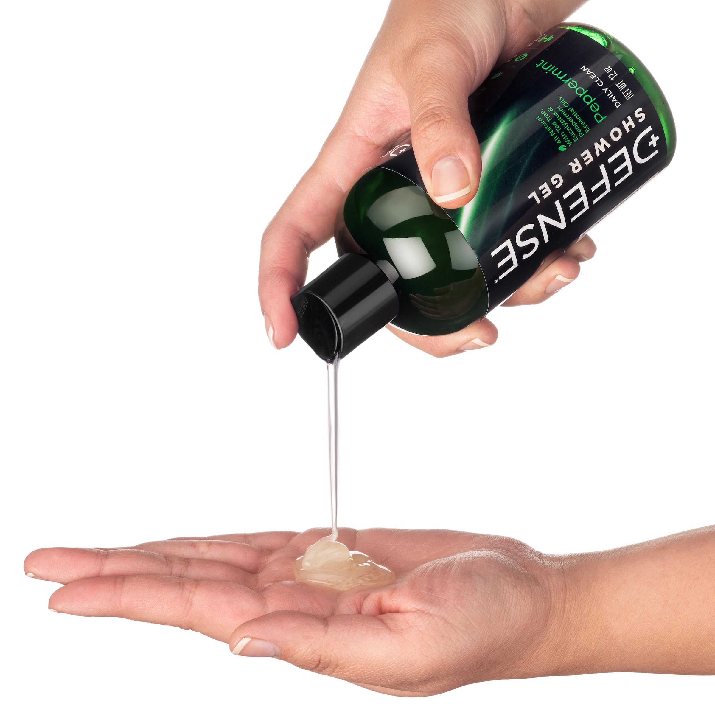 Defense Soap Peppermint Tea Tree Body Wash after-workout routine for refreshing skin.