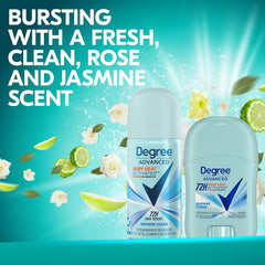 DEGREE batonnet mini déodorant rose jasmin, application discrète