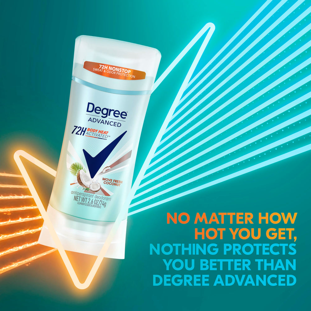 Degree Move Fresh Coco Hibiscus parfum tropical évoquant fraîcheur et bien-être