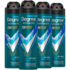 Degree Cool Rush: bouteille spray homme prête à une utilisation toute la journée.