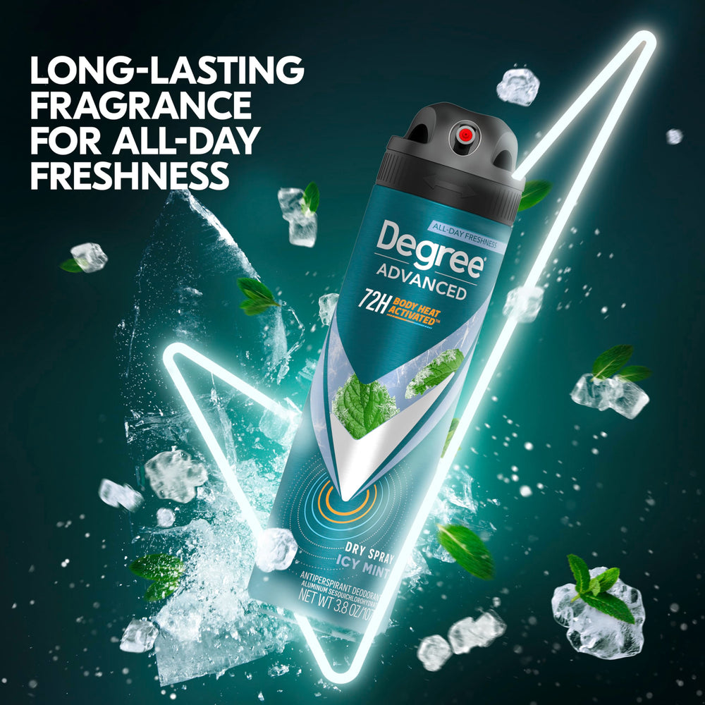 Degree Men Menthe Glaciale - emballage recyclable mis en valeur.