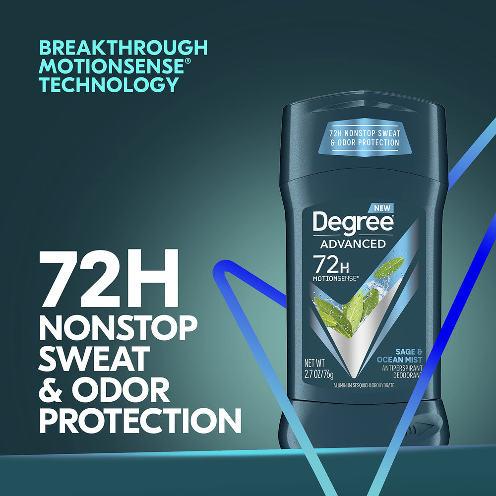 Degree Homme Sage Ocean Mist — odeur marine légère pour une sensation rafraîchissante