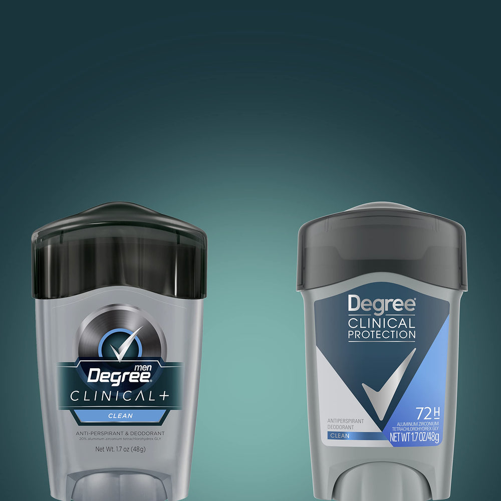 Degree Clean masculine scent supports a refreshed feeling all day.