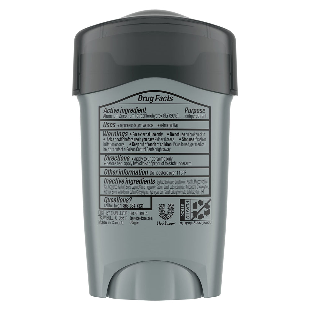 Degree Men Clinical Protection Clean – protection 72 h pour les journées actives.