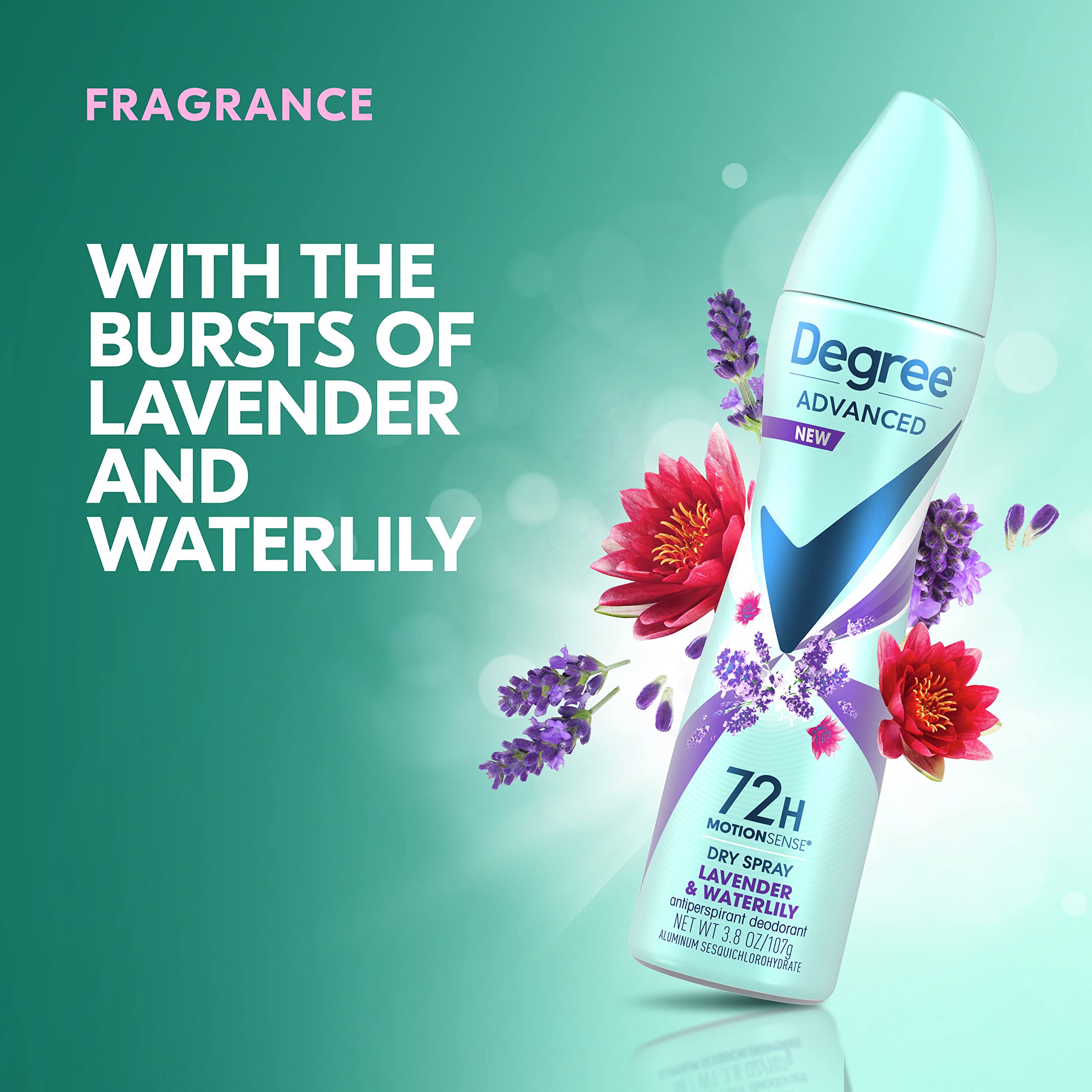 Parfum floral lavande et nénuphar dans le spray Degree
