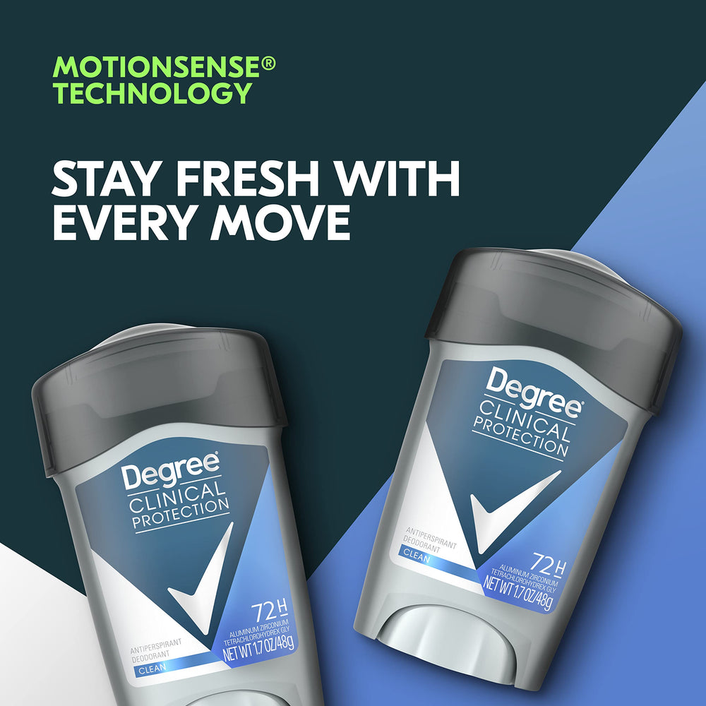 Degree Prescription-strength antiperspirant delivers strong protection during workouts and commutes.