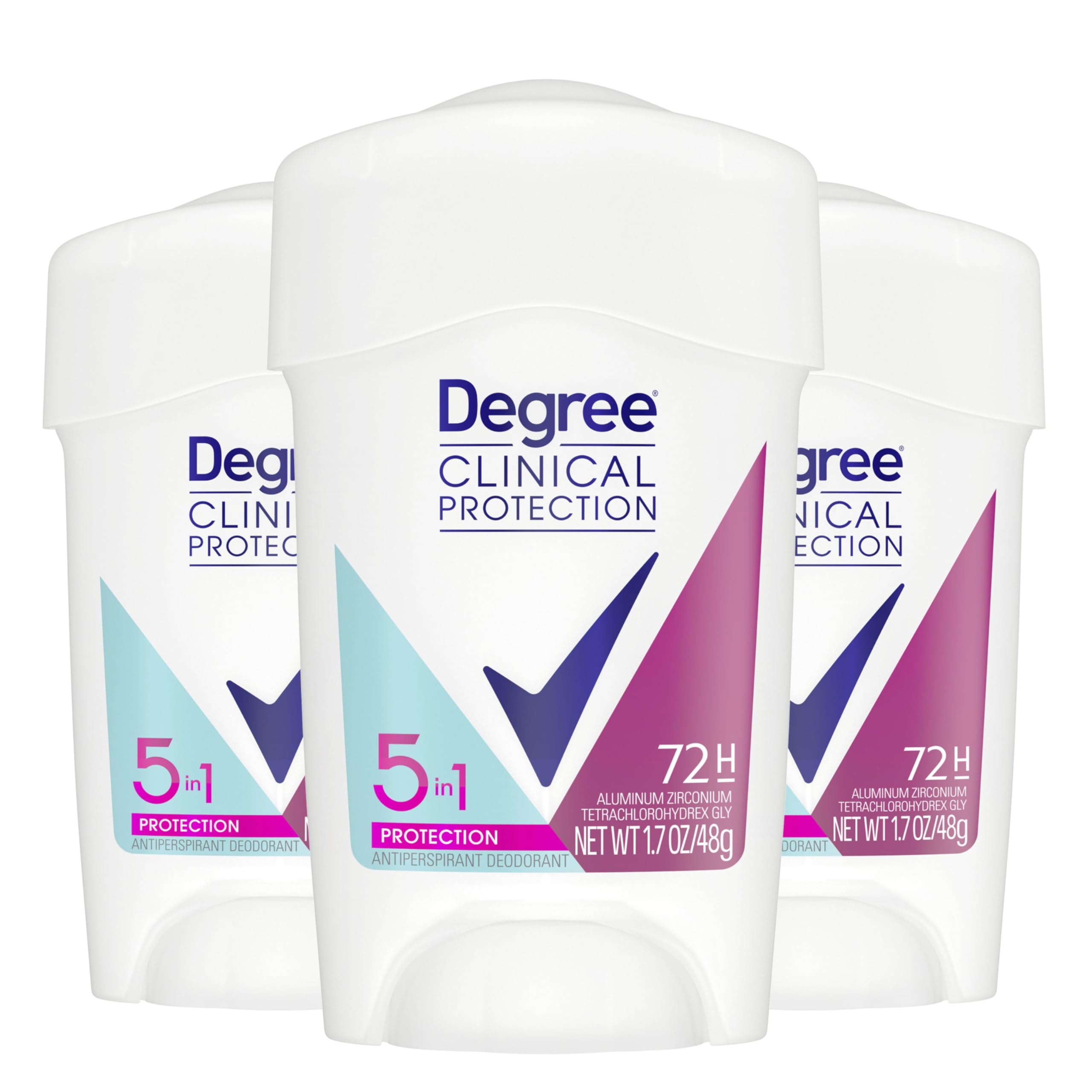 Degree Protection 5-en-1 bâton : application facile pour une protection quotidienne