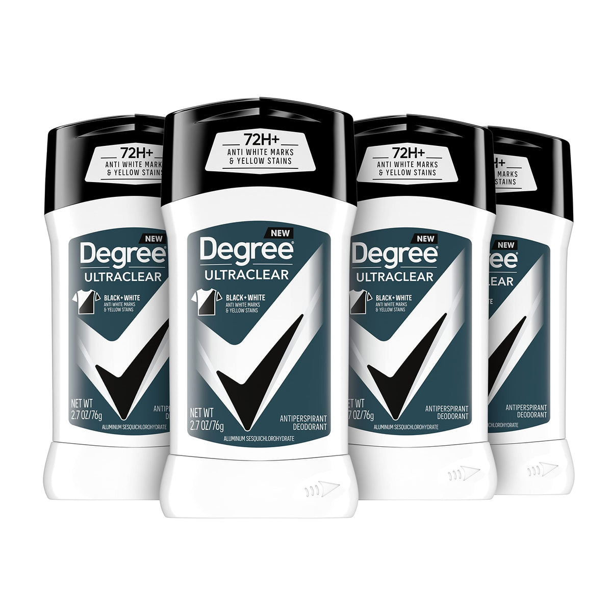 Degree UltraClear baton: application et protection sans traces sur les vêtements.