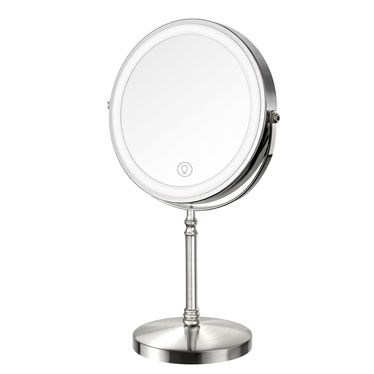 Miroir DEIOVWXS double face 1x et 10x pour maquillage précis