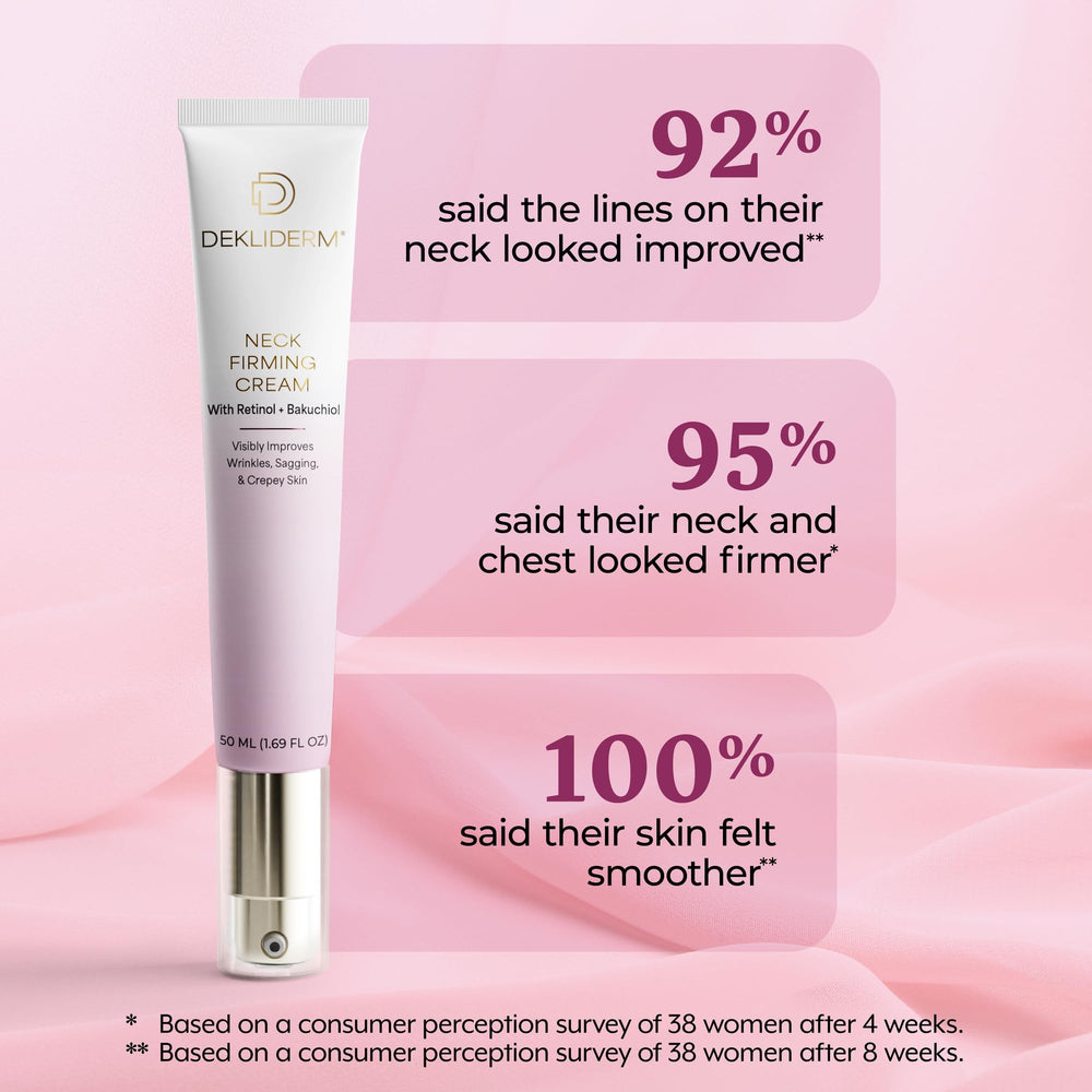DEKLIDERM Crème-texture-legere-cou: sensation agréable et soin ciblé du cou.