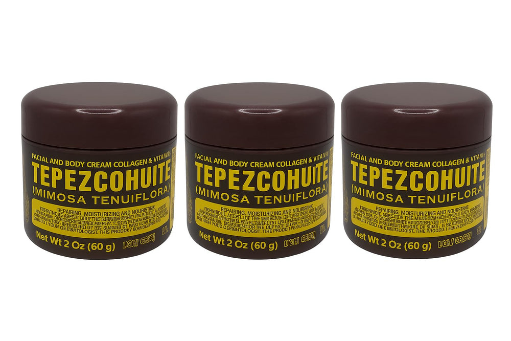 Crème Tepezcohuite Del Indio Papago pour le visage en pot, hydratation nocturne.