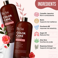 DEL SUR Camellia Japonica—extrait hydratant pour cheveux doux.
