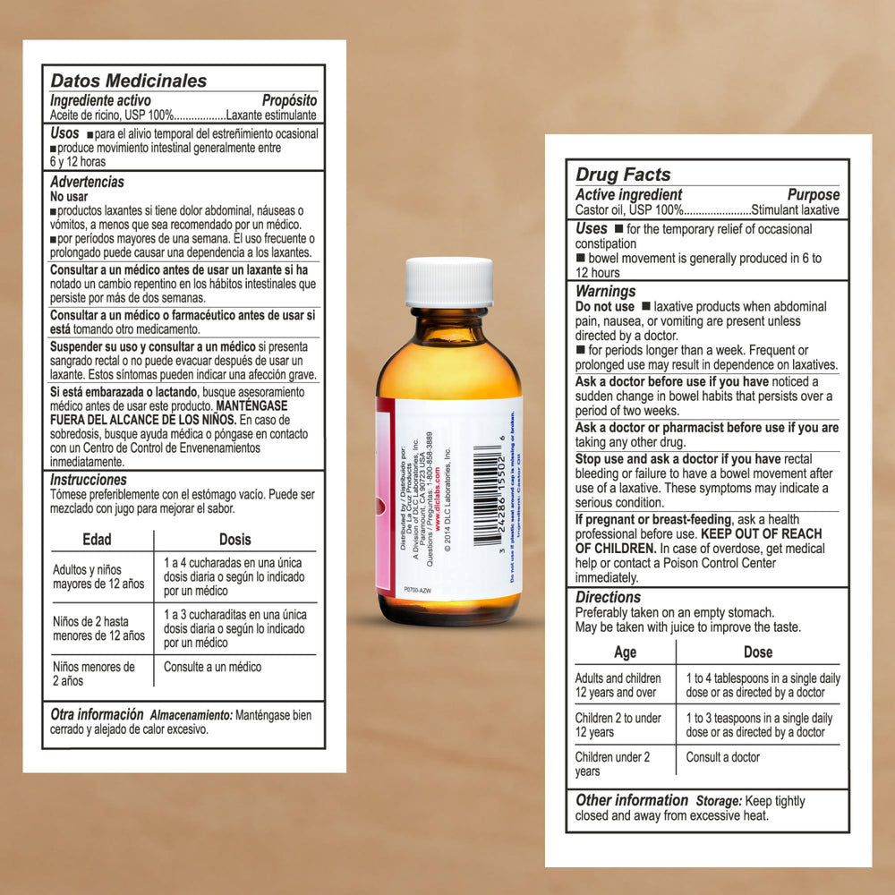 Routine beauté – flacon De La Cruz huile de ricin hydratante
