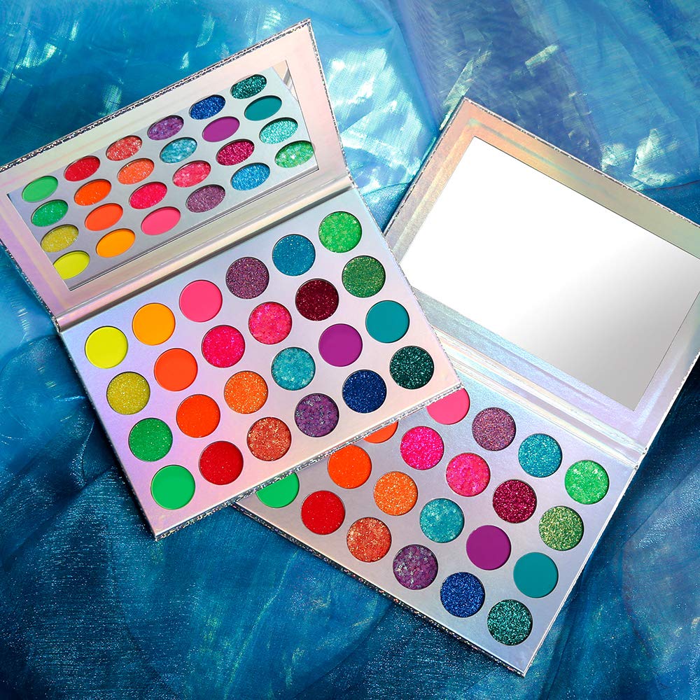 DE'LANCI Aurora Glow palette, couleurs faciles à laver après usage.