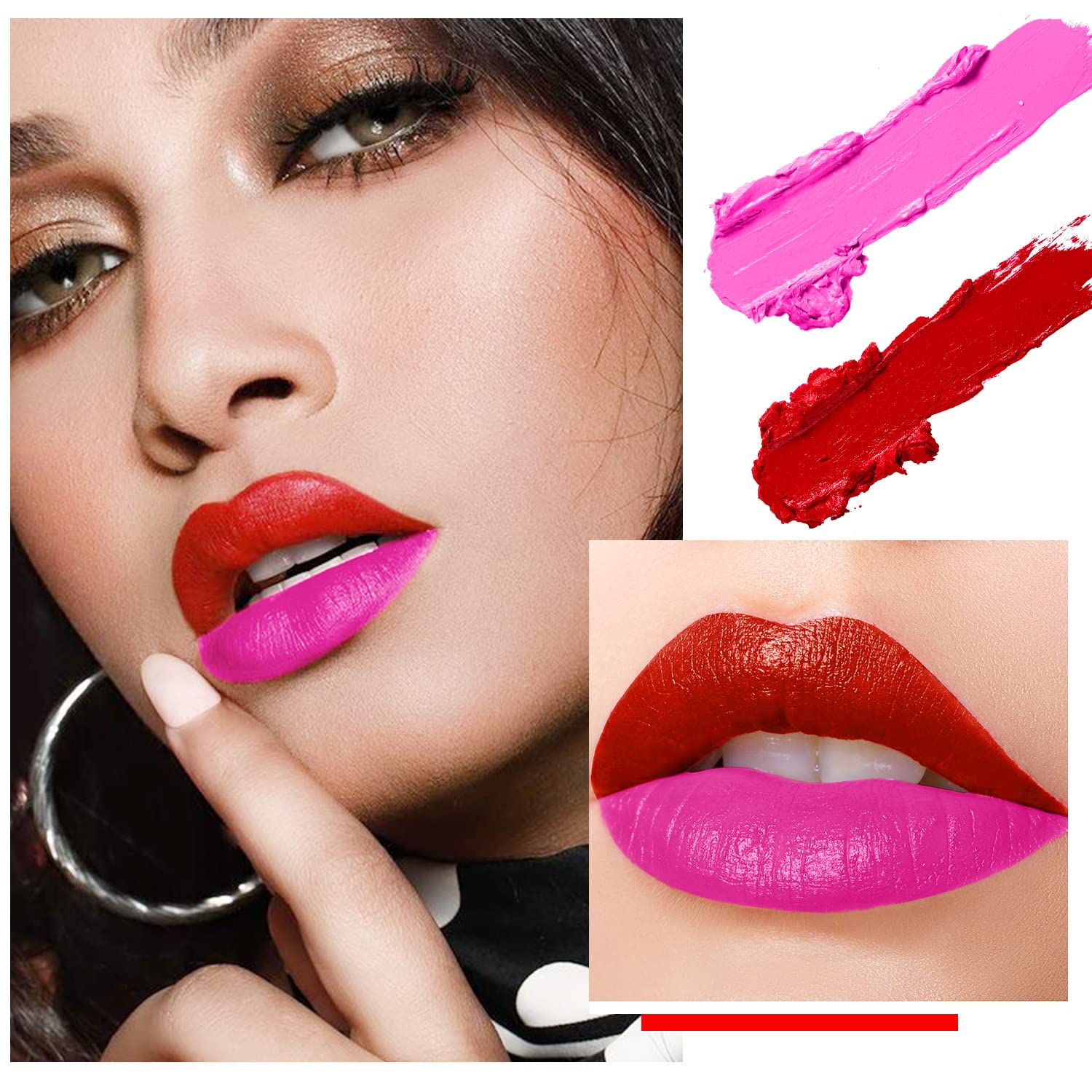 Rouge à lèvres DE'LANCI – texture crème douce et hydratante.