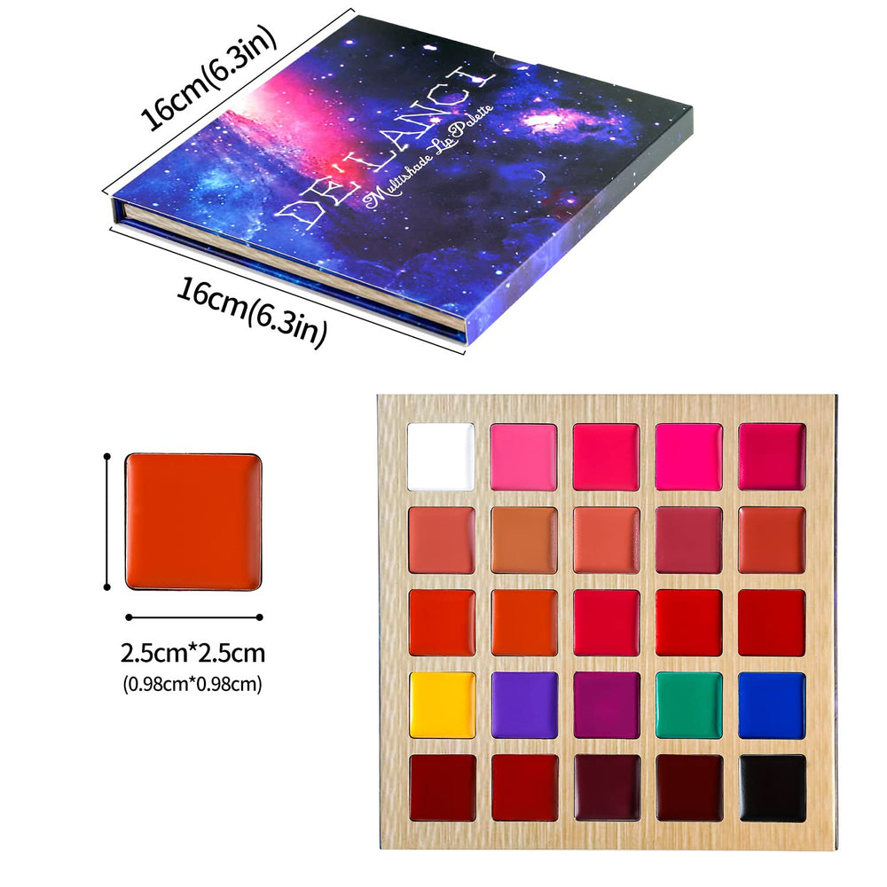 Utilisation quotidienne: lèvres ou visage avec la même palette DE'LANCI.