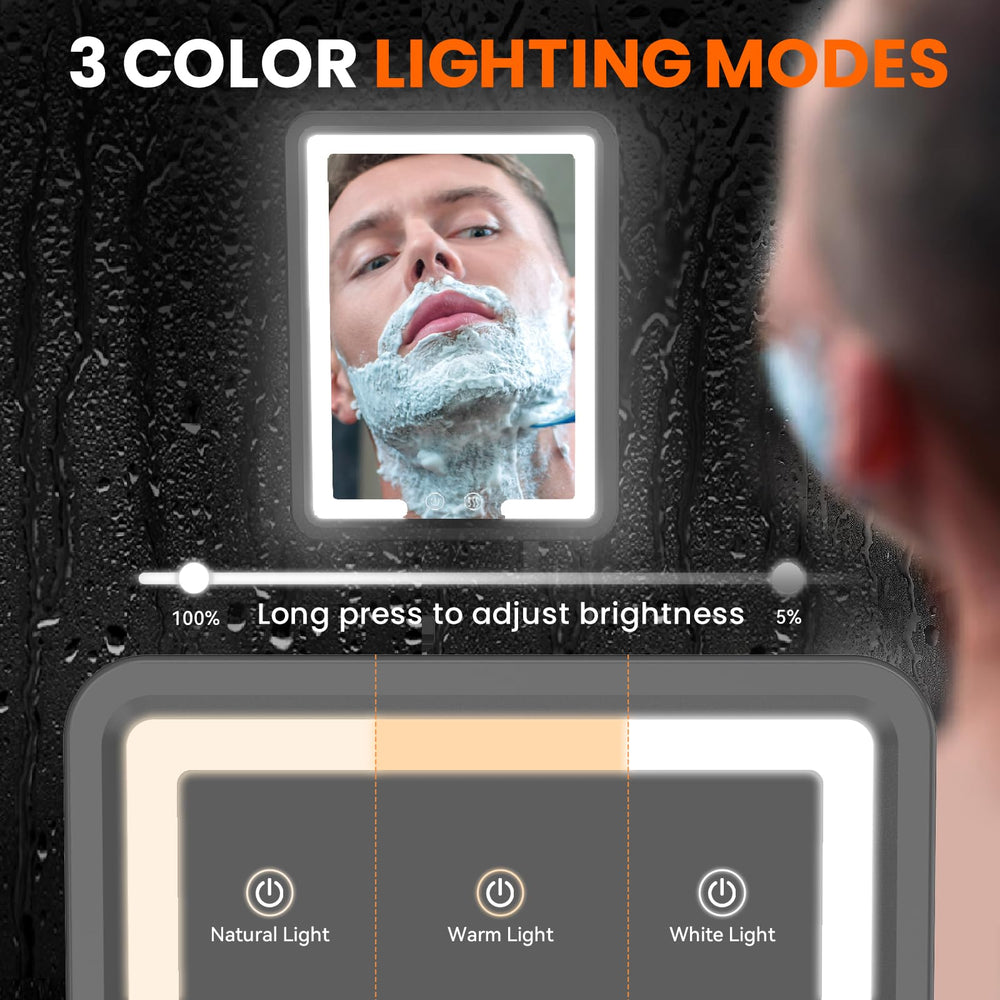 DeLanges Miroir Douche LED mode 6500K révèle les détails sous la douche.