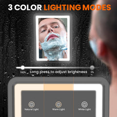 DeLanges Miroir Douche LED mode 6500K révèle les détails sous la douche.