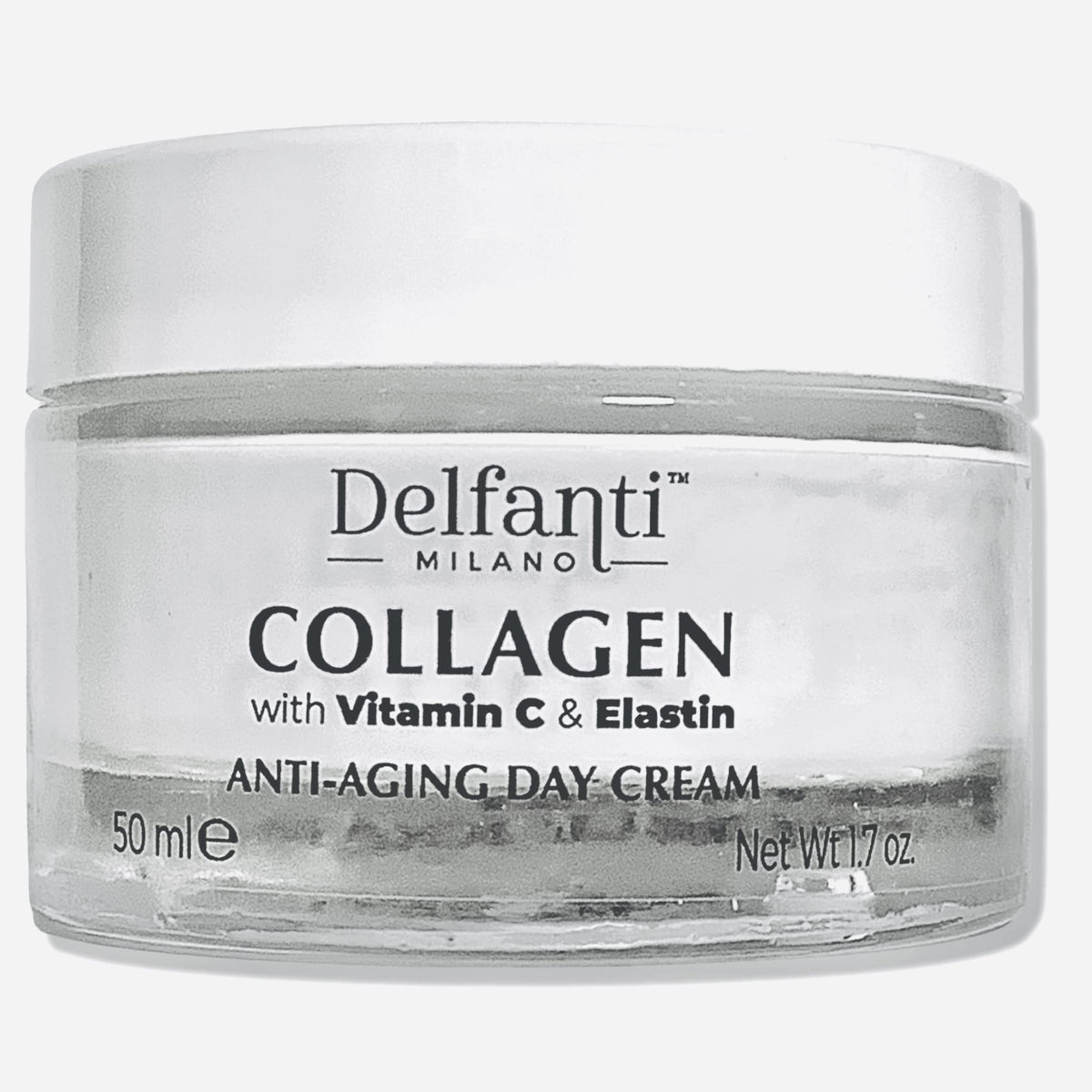 Delfanti-Milano Crème jour collagène, rituel matinal pour peau lumineuse.