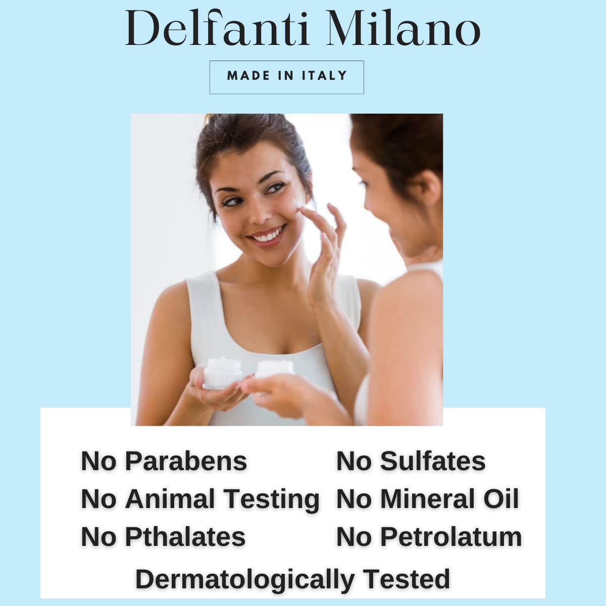 Nutrition par les huiles et beurre dans Delfanti-Milano Crème Jour pour peau nourrie.
