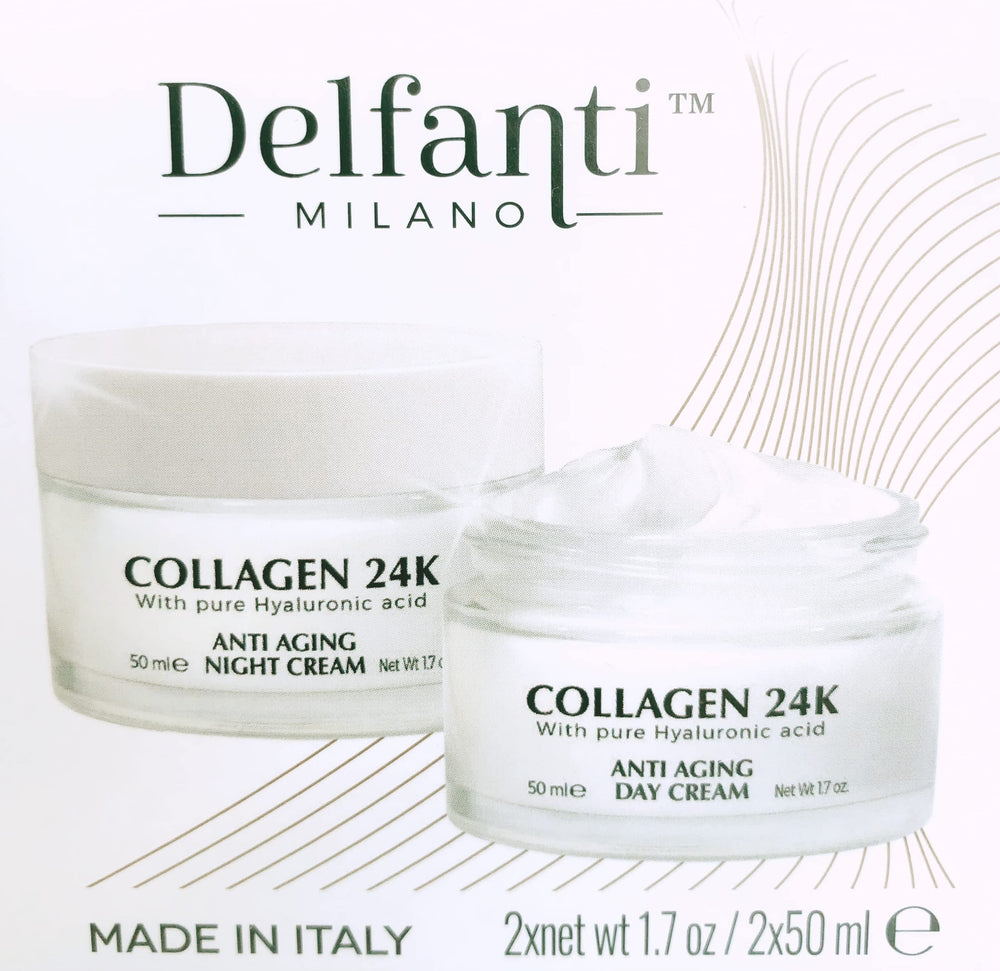 Delfanti-Milano Pack anti-âge duo routine jour et nuit pour l'éclat.
