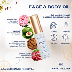 Delfina Skin – application sur peau, massage rapide pour peau souple.