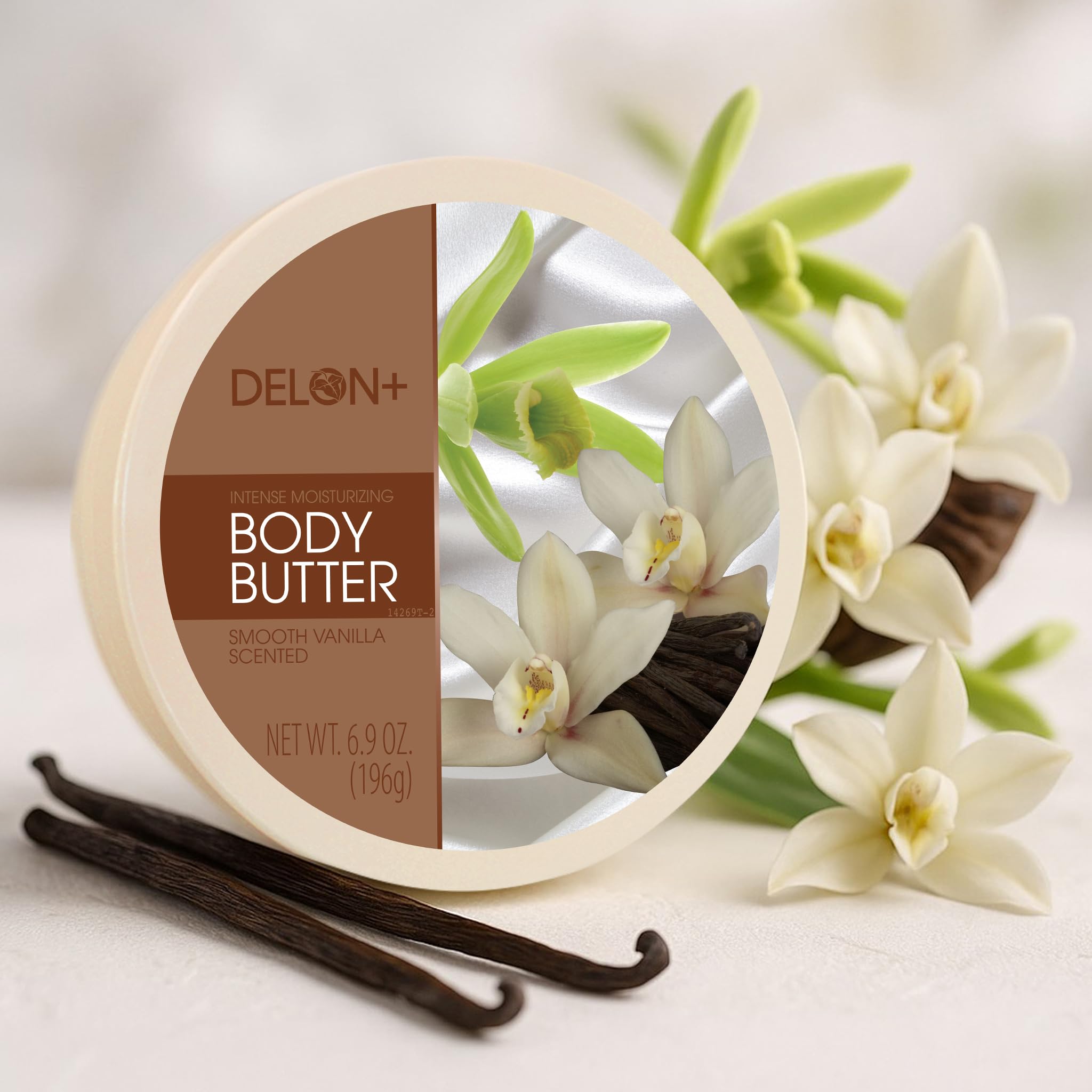 DELON application crème corps vanille – peau douce après chaque utilisation.