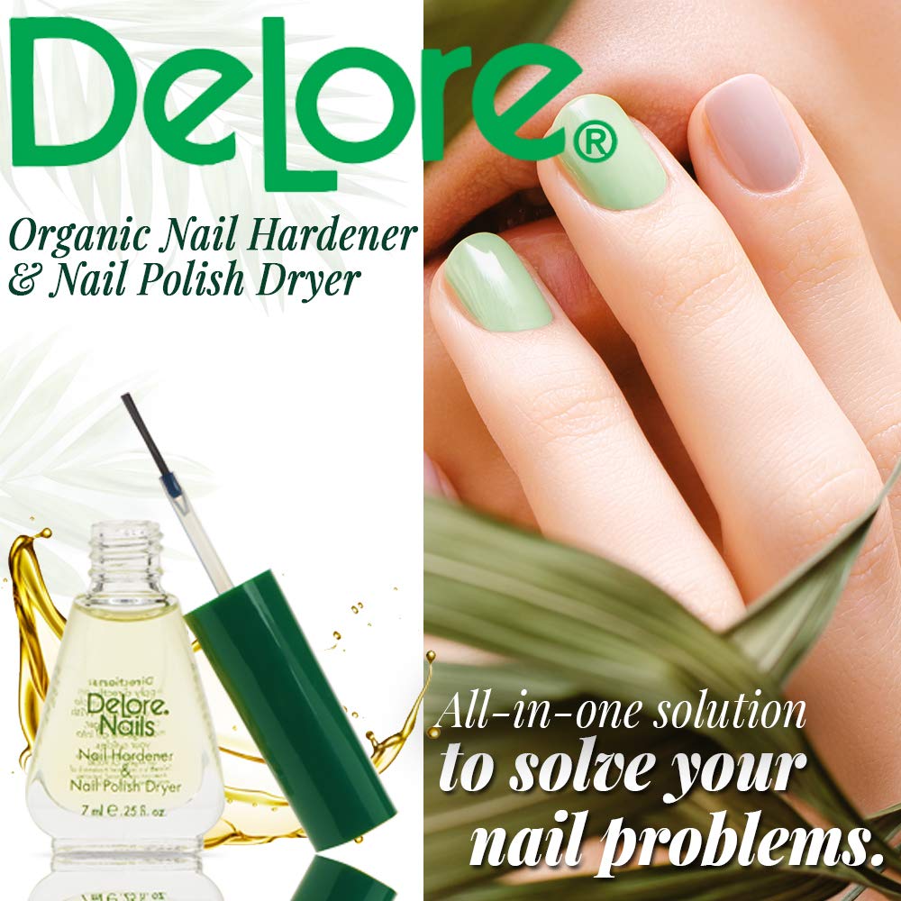 Delore Nails – application d’huile cuticulaire nourrissante.