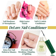 Delore Nails – séchage rapide du vernis pour une manucure nette.