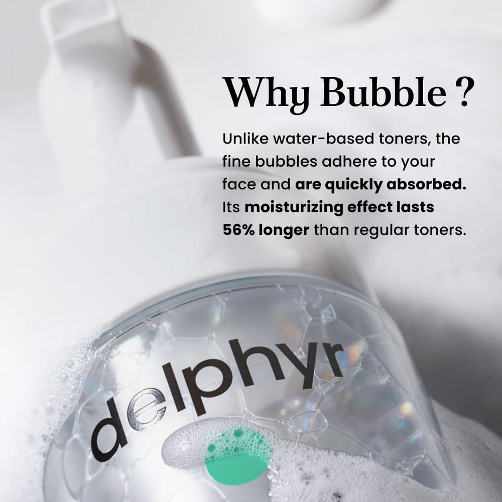 Bulles fines hydratantes préparant efficacement les actifs sur la peau.