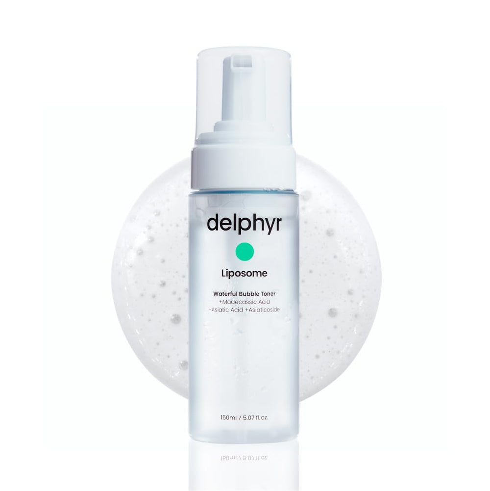 Emballage Delphyr Liposome Waterful Bubble Serum, pratique et hygiénique pour hydratation rapide.