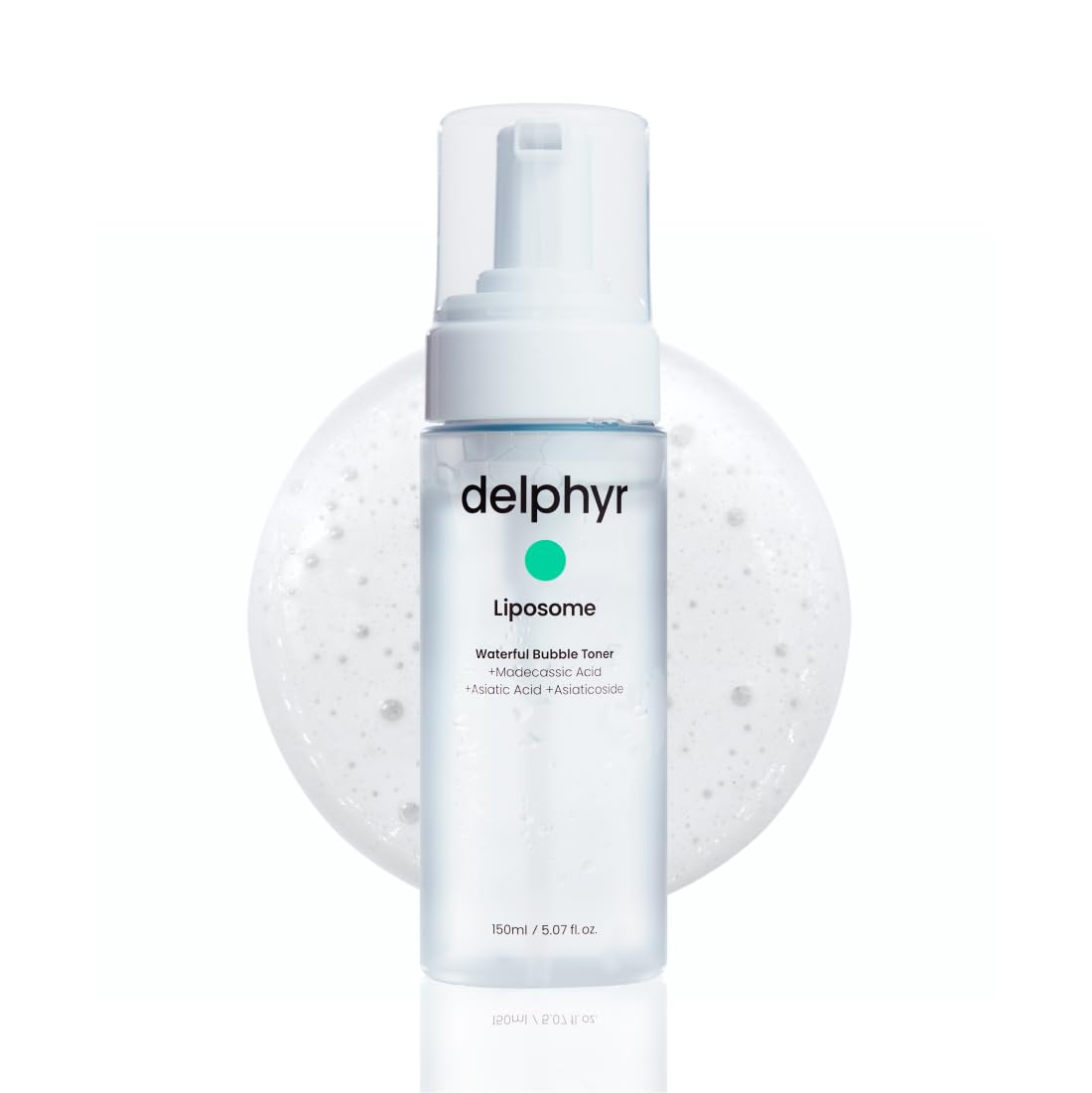 Emballage Delphyr Liposome Waterful Bubble Serum, pratique et hygiénique pour hydratation rapide.