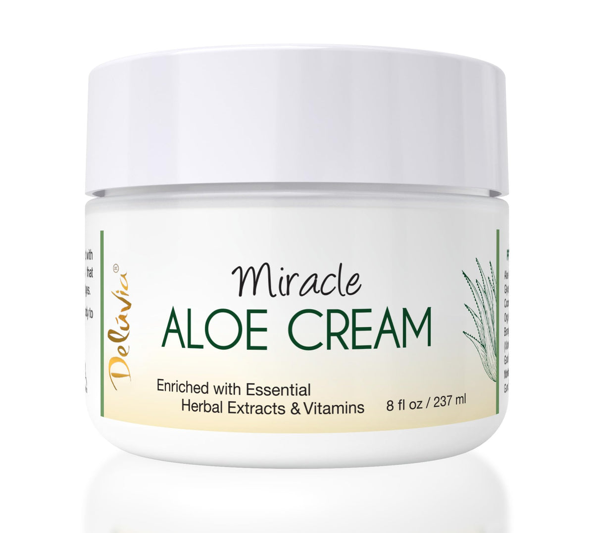 Deluvia Miracle Aloe Crème – bouteille hydratante visage et corps, douceur assurée