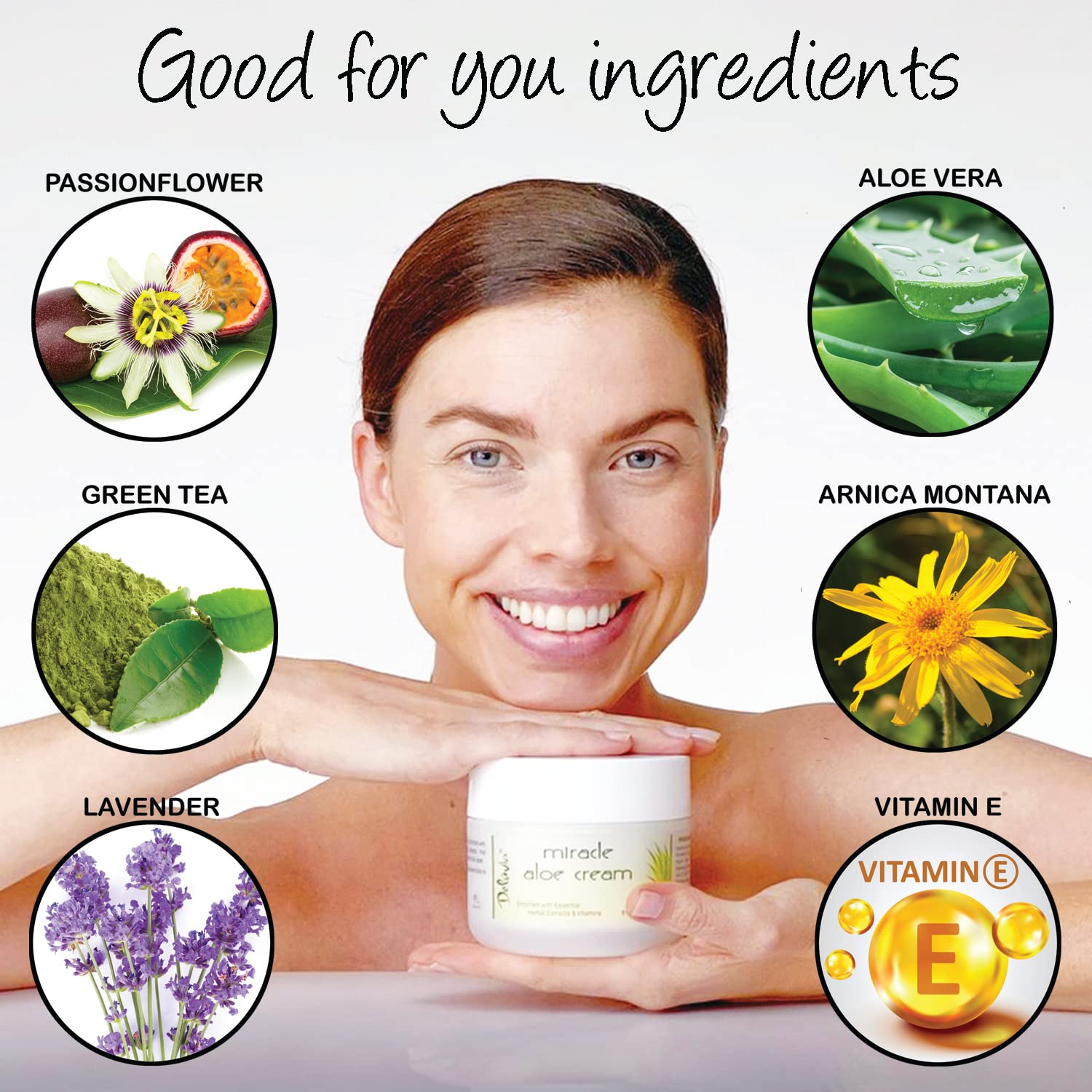 Peau hydratée et confortable après exposition au soleil grâce à Deluvia Miracle Aloe.