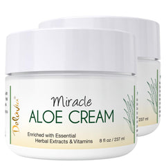 Deluvia Miracle Aloe Crème : bouteille prête à hydrater visage et corps.