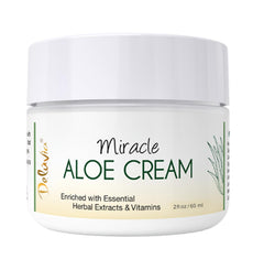 Crème Deluvia Miracle Aloe pour visage et corps, hydratation douce et durable.