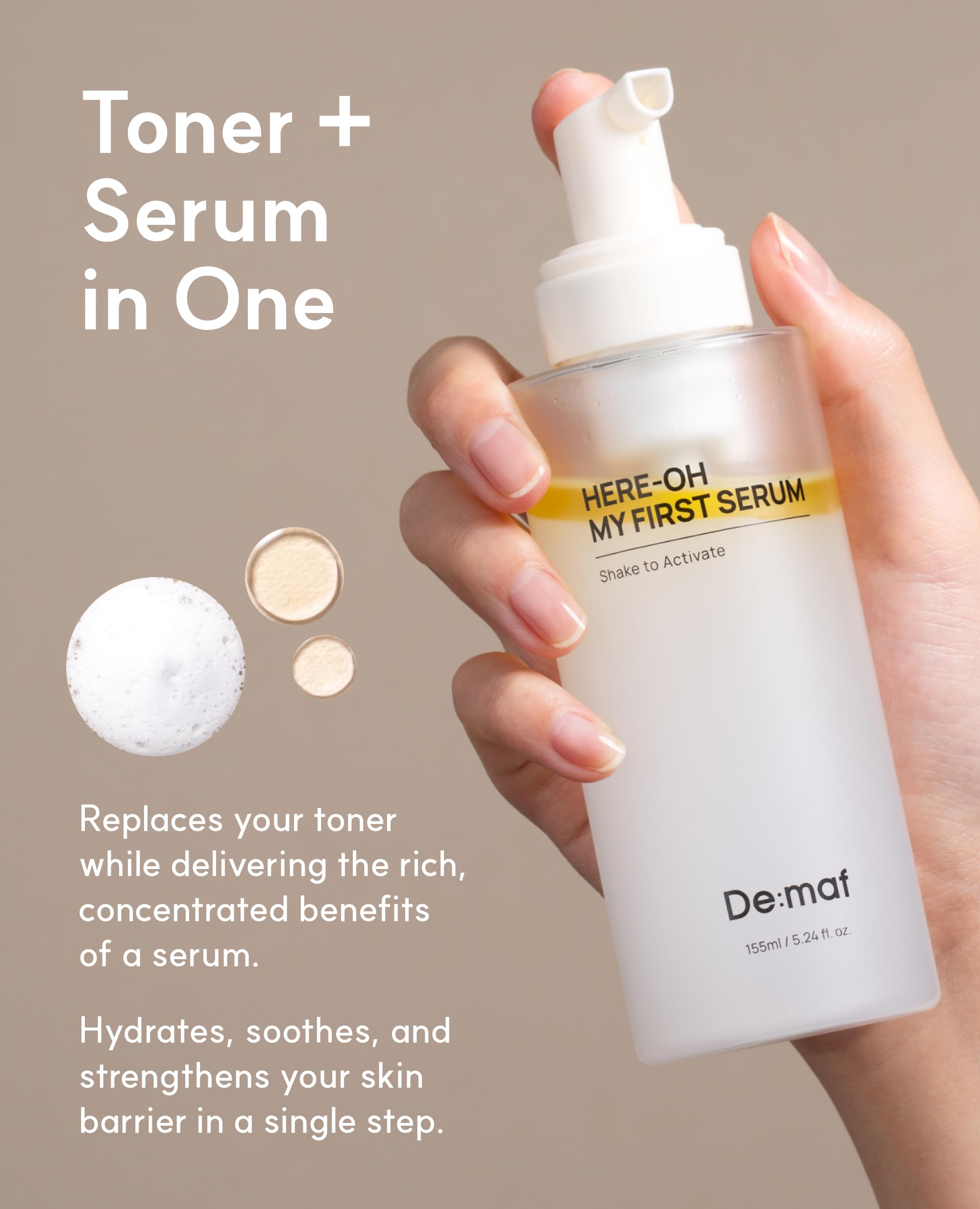 Demaf sérum – hydratation profonde, peau douce et souple durable.