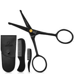 DEMAXA ciseaux moustache à pointe ronde pour une coupe précise et sûre du visage.