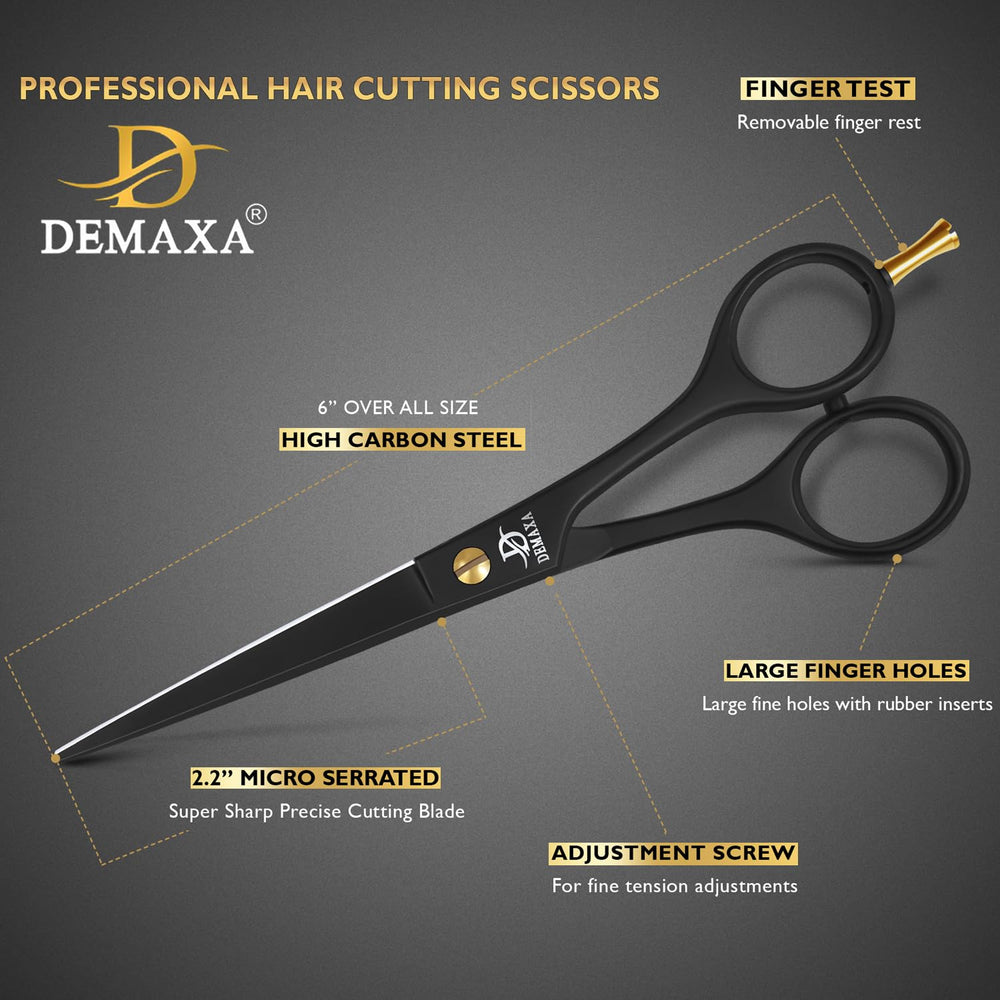 DEMAXA ciseaux professionnels design ergonomique pour une prise en main confortable