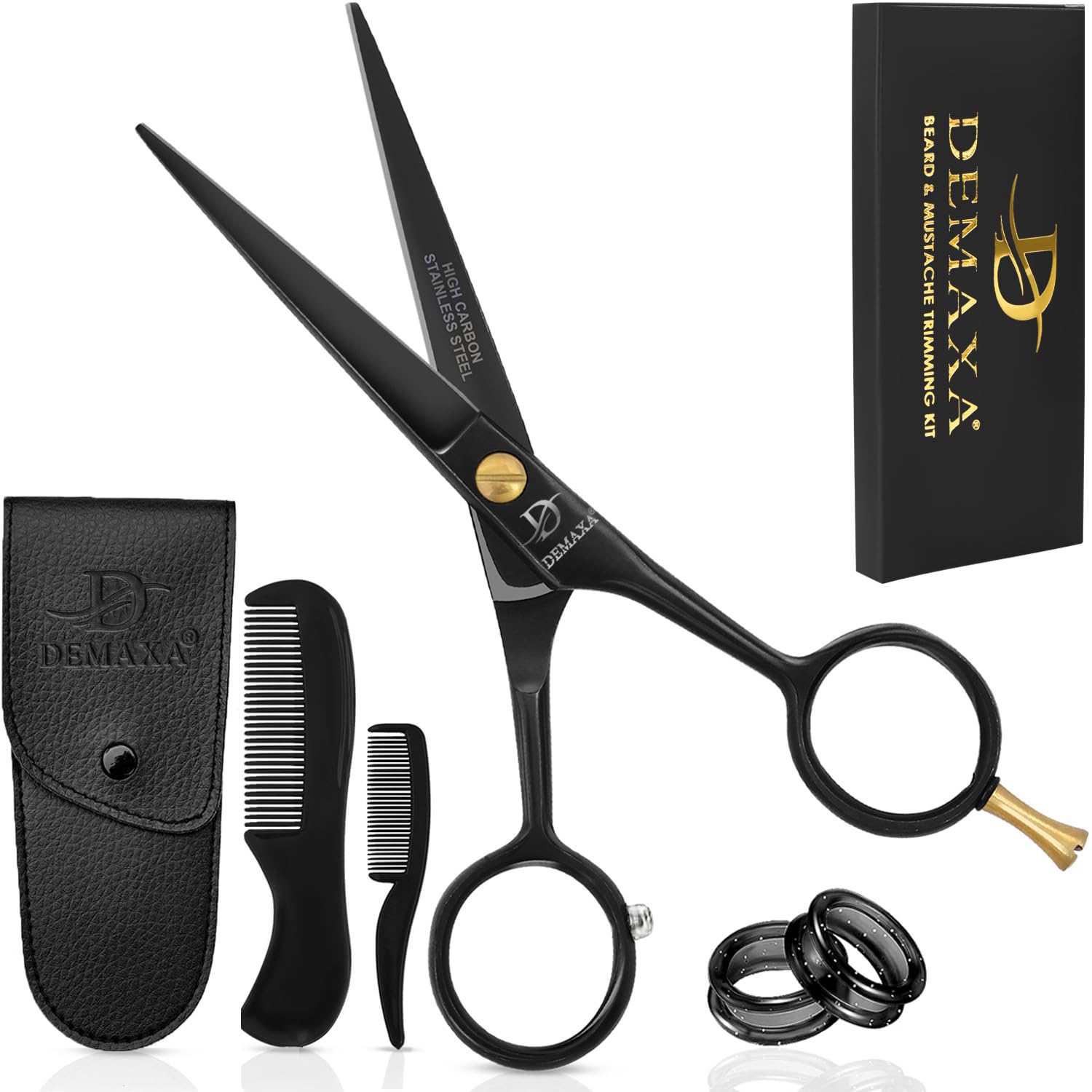 DEMAXA ensemble moustache et barbe, parfait pour routine quotidienne.